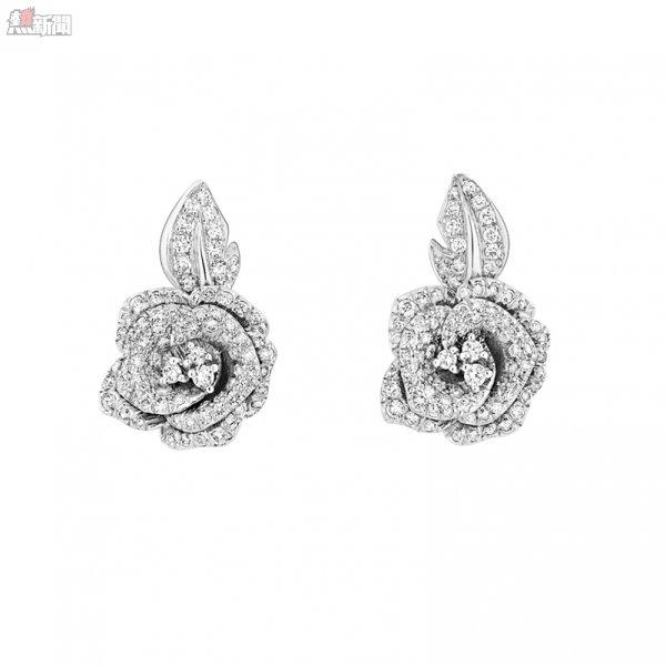 600 10.Dior Joaillerie Rose Dior Bagatelle Earrings
