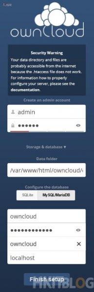 ownCloud Installation