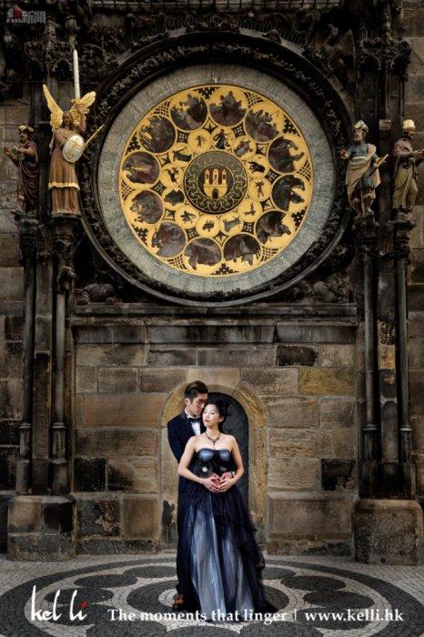 布拉格婚紗攝影, 布拉格影婚紗照，布拉格天文鐘,  Astronomical Clock