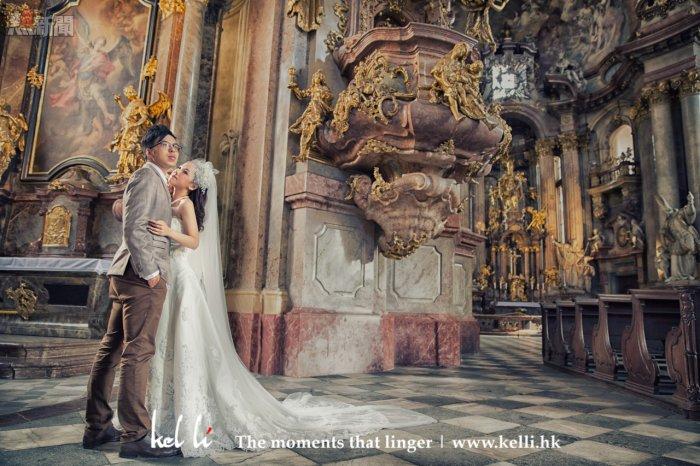 布拉格教堂裡的情侶, 婚紗照 | Lovers in the Prague church