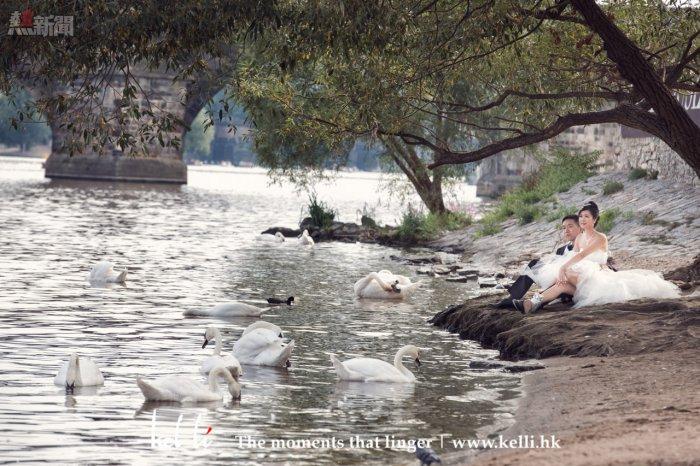 婚紗照在布拉格的天鵝湖 | Prague prewedding photo