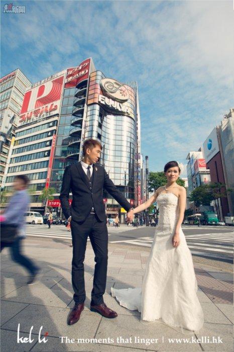 日本街頭影婚紗相, 東京街頭影婚紗相, 東京街頭拍婚紗照