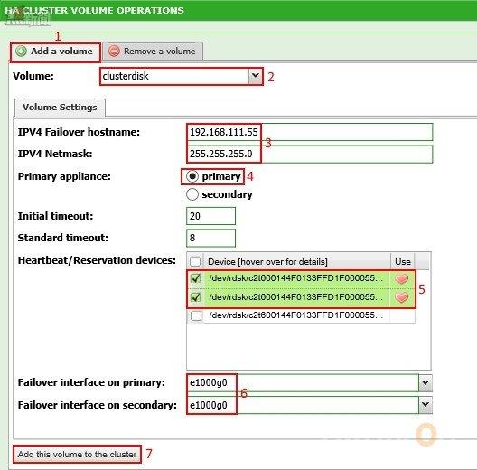 NexentaStor HA Cluster Setup