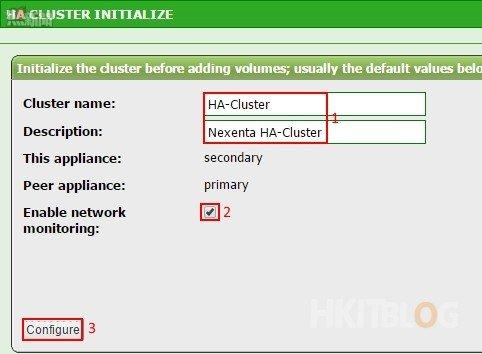 NexentaStor HA Cluster Setup