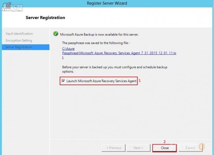 Microsoft Azure Recovery Service - Installation