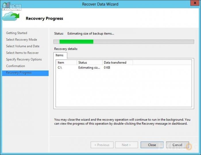 Microsoft Azure Recovery Service - Restore