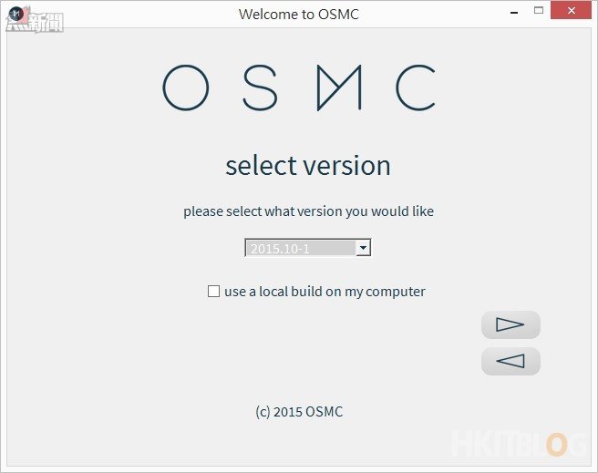 Raspberry Pi install OSMC