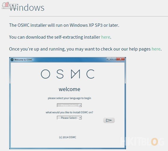 Raspberry Pi install OSMC