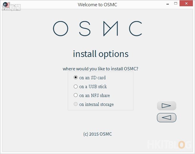 Raspberry Pi install OSMC