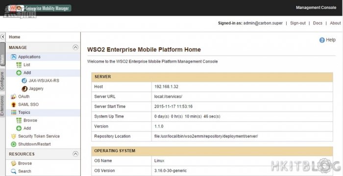 WSO2 Enterprise Mobility Manager Installation