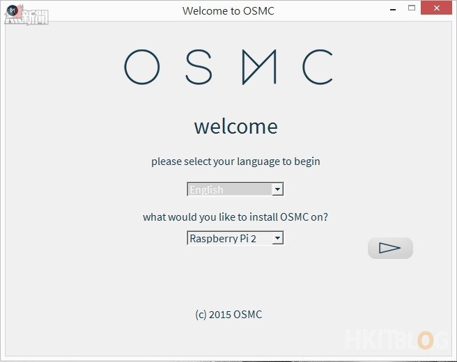 Raspberry Pi install OSMC