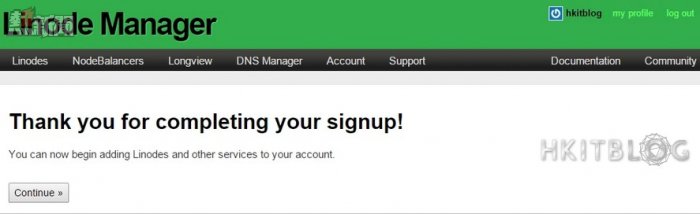 Linode Trial Account Setup