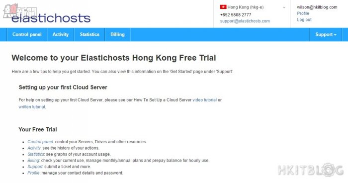 ElasticHosts Linux Container Setup