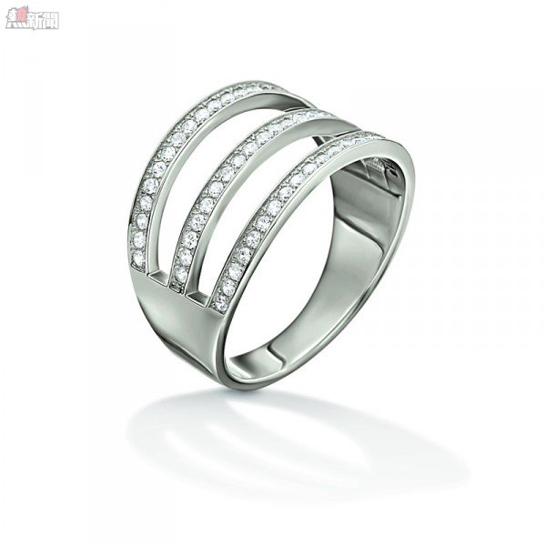 3R15S091C_FASHIONABLY SILVER RING_HK$705