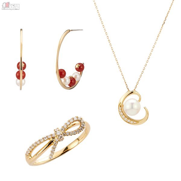 SUAO(since1968) 蘇珊珠寶將展出數款鑲嵌天然珍珠、珊瑚、白鑽的K金戒指、耳環、項鍊等。