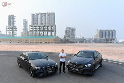 Valtteri and the Mercedes: ‘Mercedes-AMG PETRONAS Motorsport driver, Valtteri Bottas, visits PETRONAS’ multi-billion dollar megaproject, Pengerang Integrated Complex (PIC) in Johor, Malaysia.’