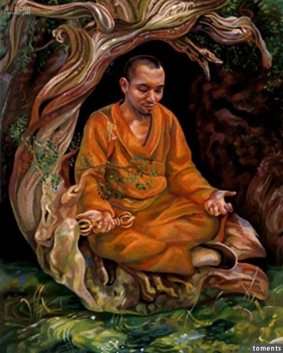 最後階段，在6年煎熬的準備作業之後，僧侶將把自己鎖在一個石墓中打坐，直到他過世。石墓中會有小管子將氧氣送進來，裡頭還會準備一個鈴，僧侶一天響一次鈴以告知外面的人他還活著。