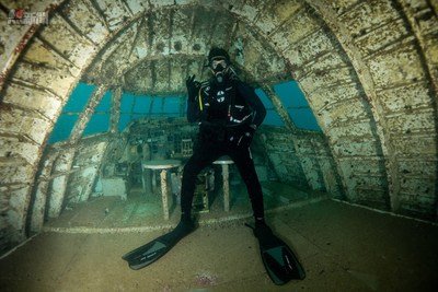 Diving Enthusiast visiting the site